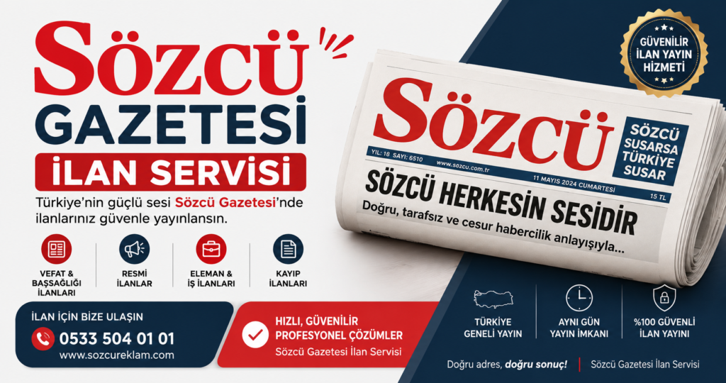 Sözcü Gazetesi Vefat İlanları